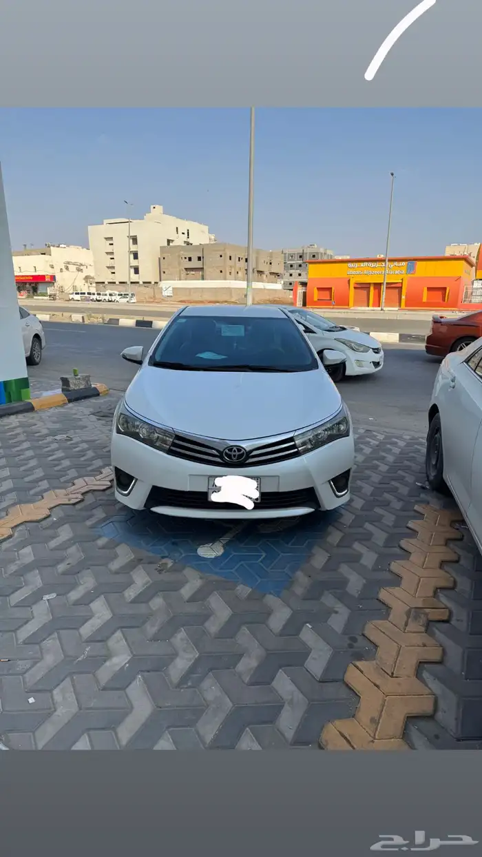 سياره كوريلا موديل 2016 فل بدون فتحت سقف دخولذكي حساسات 9