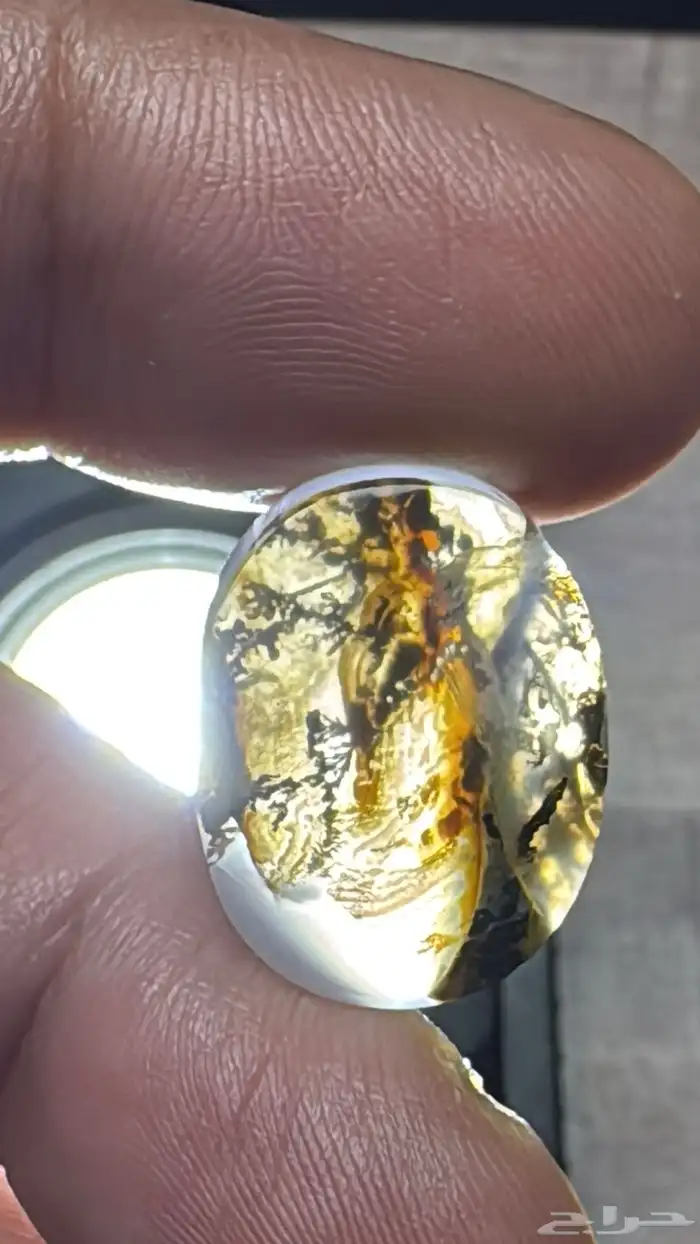 عقيق يماني طبيعي شجري مصور 10