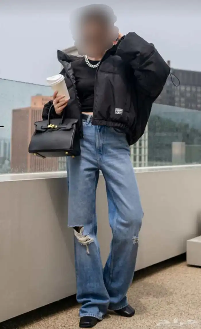 جاكيت اسود مبطن نسائي رجالي 0