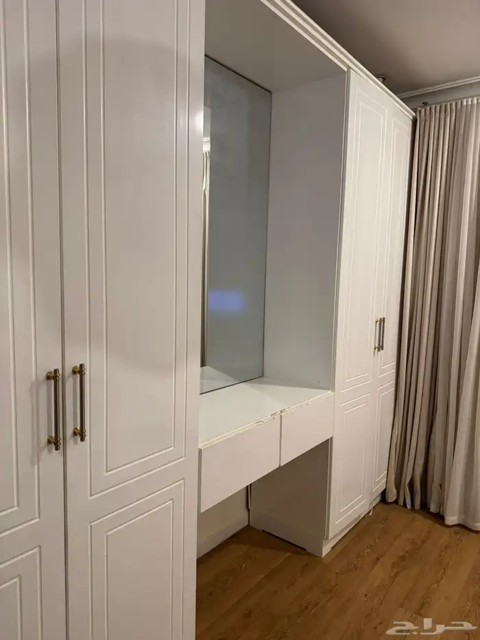 دولاب ملابس تطبيق ست ارفف مع درج سحب وثاني تعليق 2