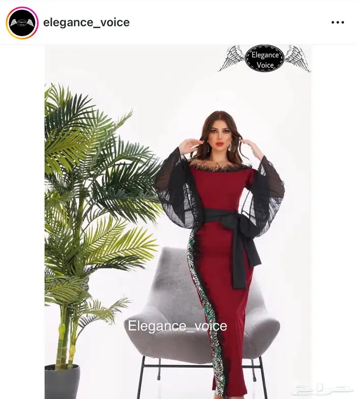 فستان من المصممة الجوري  صوت الاناقة 1
