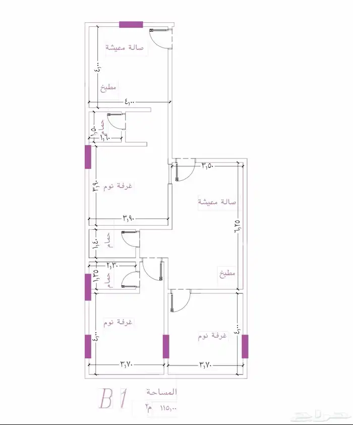 شقق استديو مخطط درب الحرمين اماميه بصك واحد 10