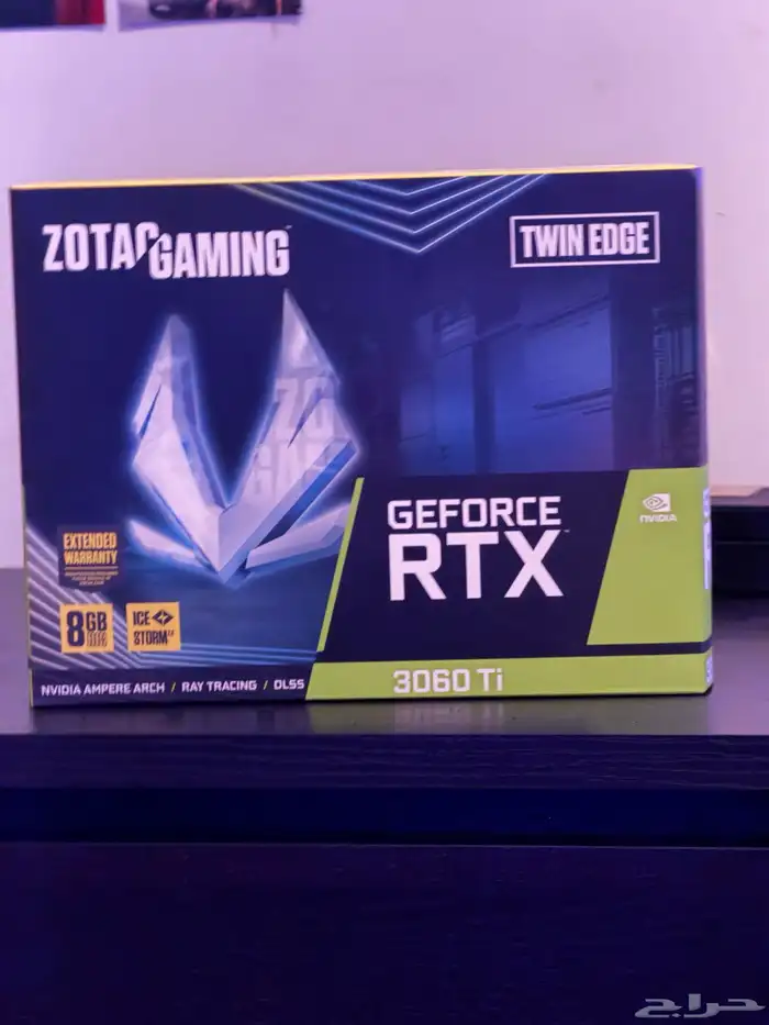 كرت شاشة RTX 3060 Ti ZOTAC Twin Edge (نظيف جدا ) 3