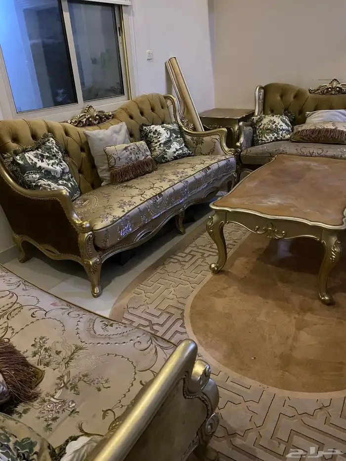 اثاث مجلس كامل مع ستارته 1