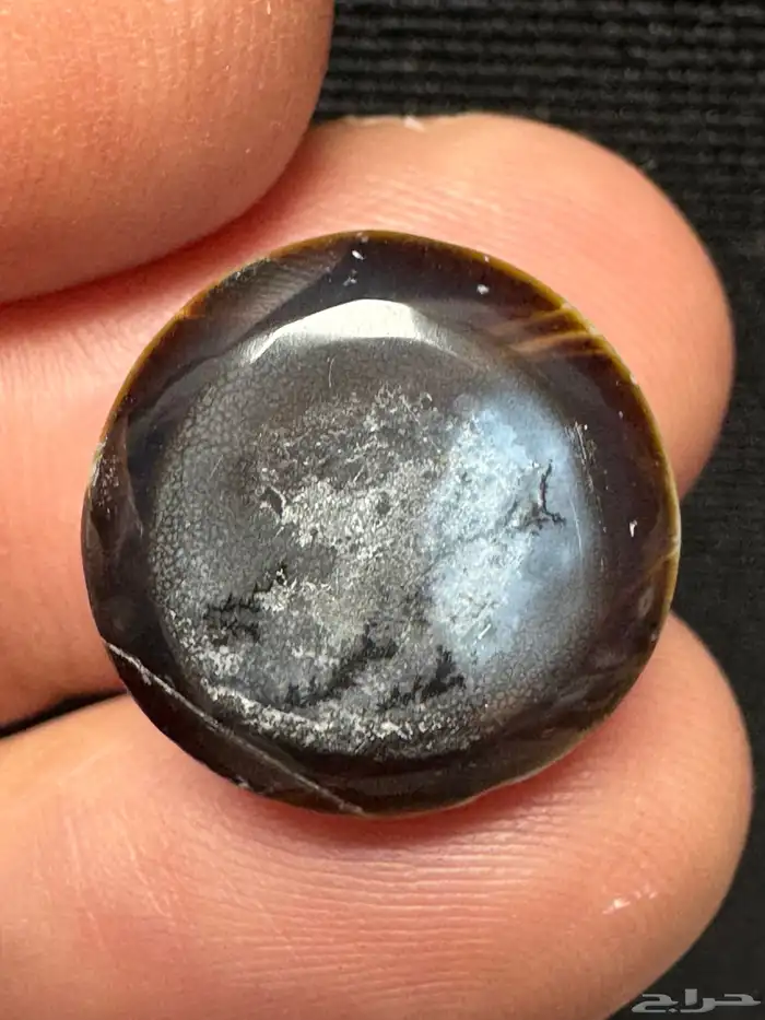 عقيق بقراني يماني اسود شجري مصور نوادر 0