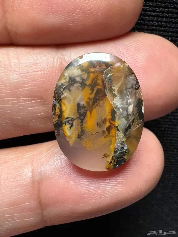 عقيق يماني طبيعي شجري مصور 21