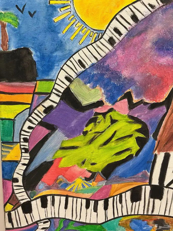 لوحة رسم بي الالوان الزيتيه 2