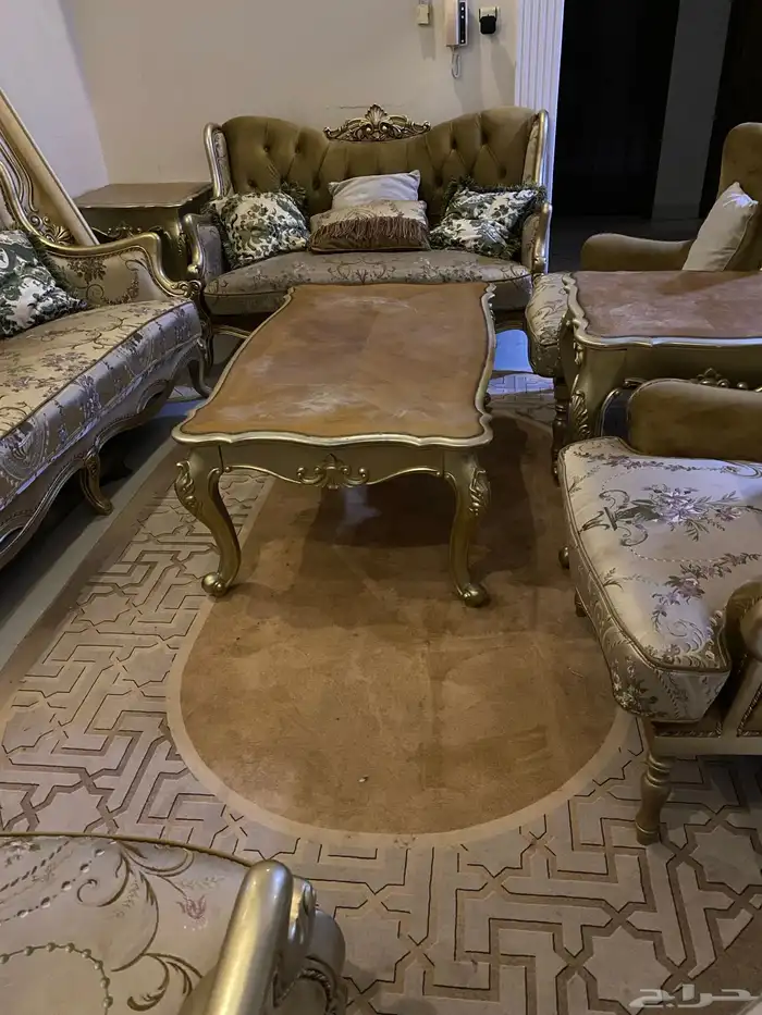 اثاث مجلس كامل مع ستارته 4