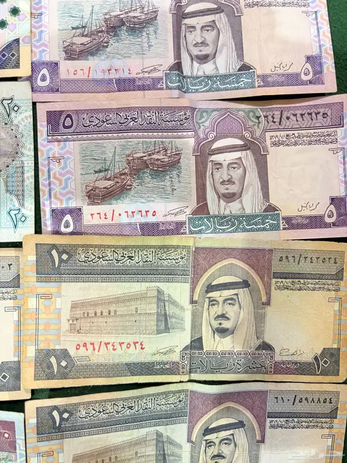 على السوم فلوس قديمة الملك عبدالعزيز والملك فهد رحمهم الله 8