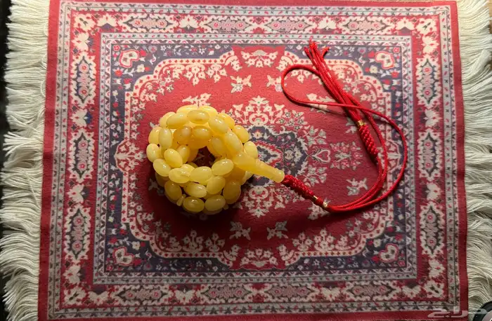 سبحة كهرمان طبيعي 3