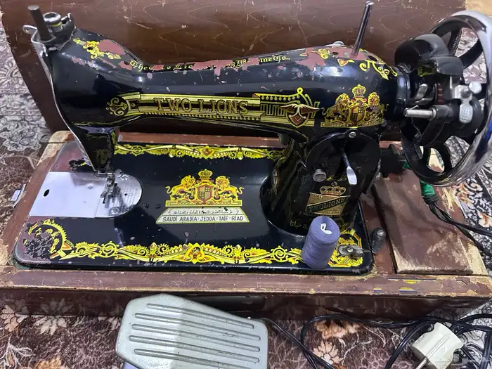 مكينة خياطه يدوي كهرباء الماني اسدين علمين اصليه 2