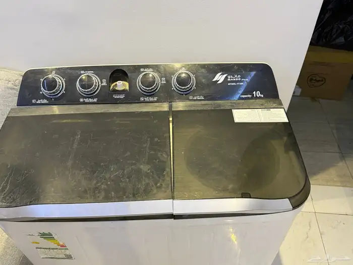 غسالة ماندو منزلية حوضين بلس   10 كجم  ابيض   W120M-TT10KG 2