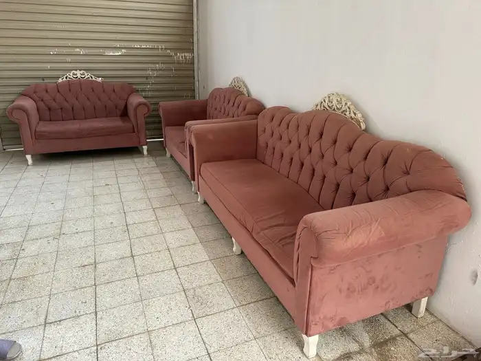 طقم كنب للبيع بسعر رخيص (200 ريال فقط) 0