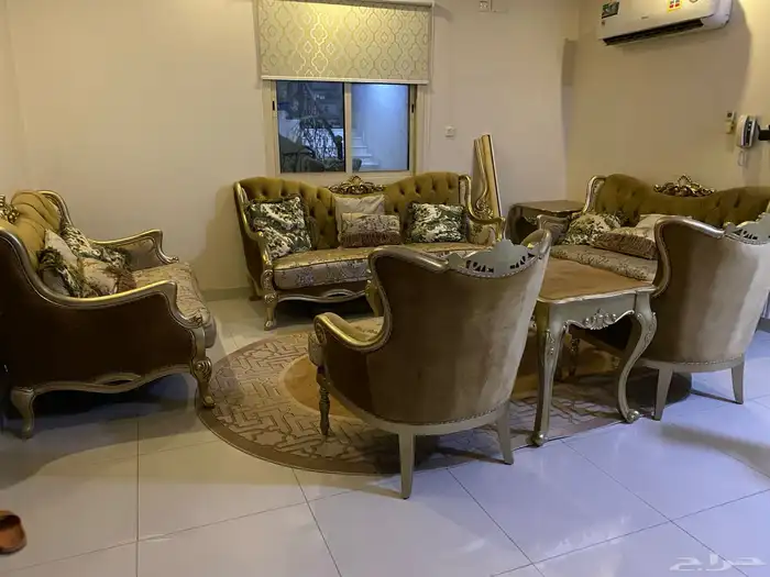 اثاث مجلس كامل مع ستارته 2