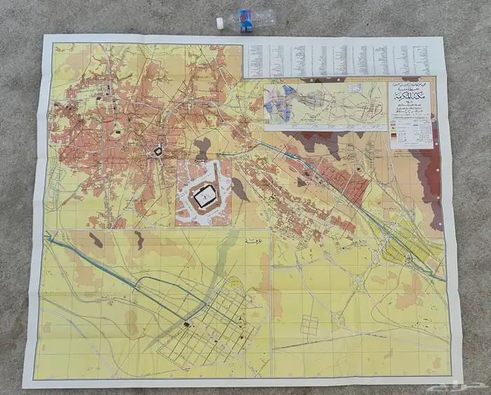 خريطة مكة المكرمة قديمه عام 1401 2