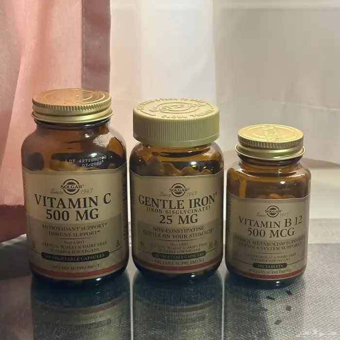 فيتامين سي  فيتامين B12  حديد  سولجار  ايهيرب 0
