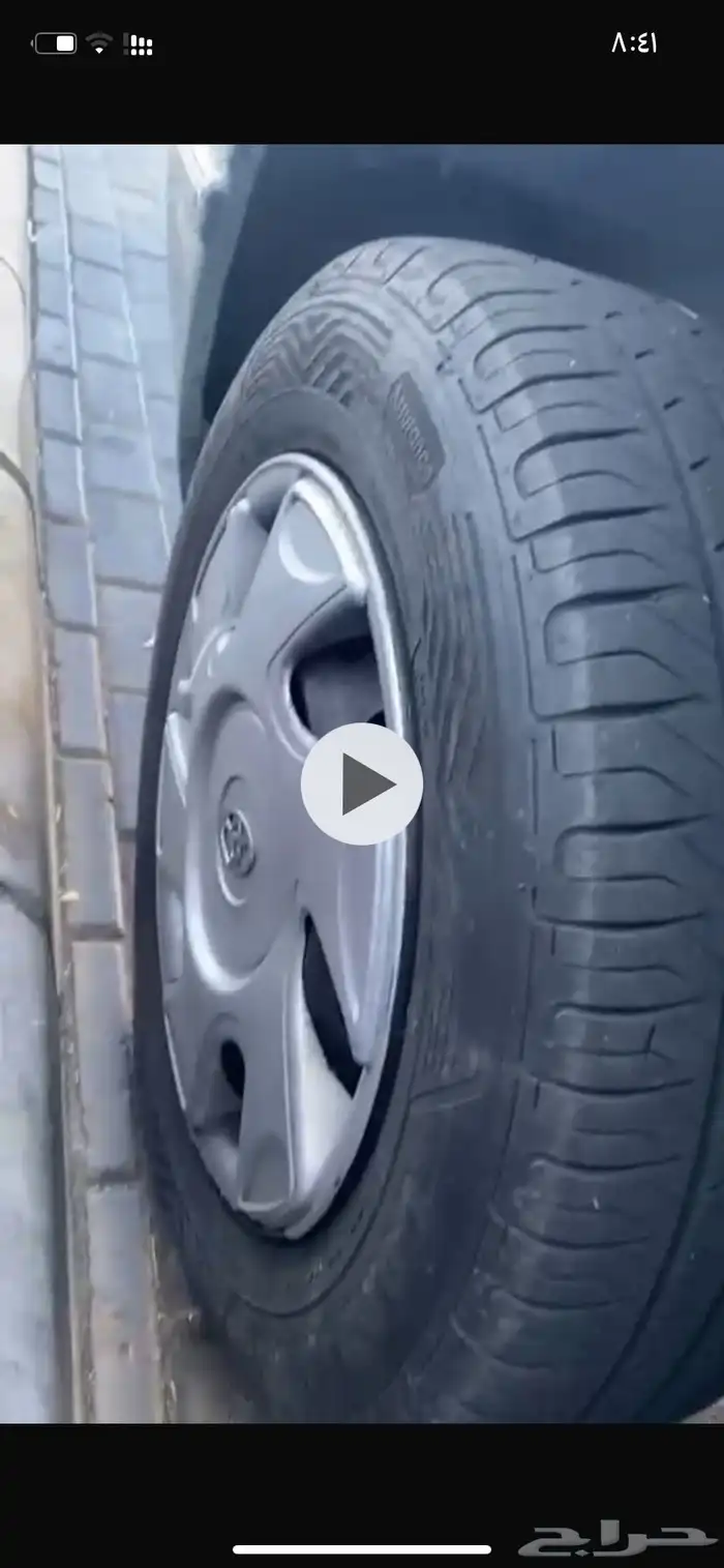 للبيع جنوط بكفراتها بطيسها العدد 4 اقبل بدل جنوط كروم 0