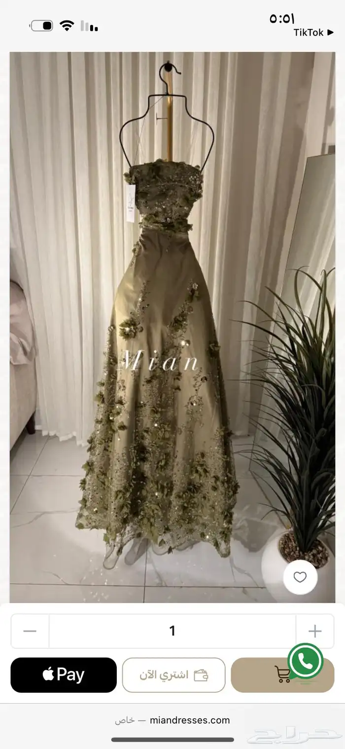 فستان للبيع نظيف جدا 1