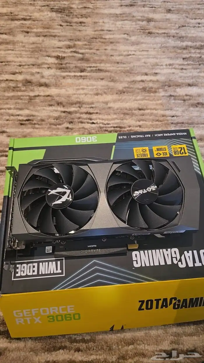 كرت شاشه 3060 12g zotac 4
