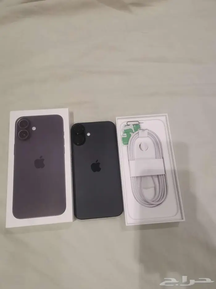 جهاز ايفون 16 بلس 256 جيجا لون اسود استخدام شهر واحد فقط 3