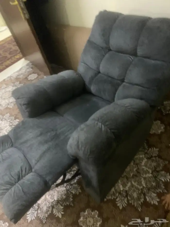 كرسي استرخاء كنبةاسترخاء هزاز ودوار مخمل مريح جدا جدا 1