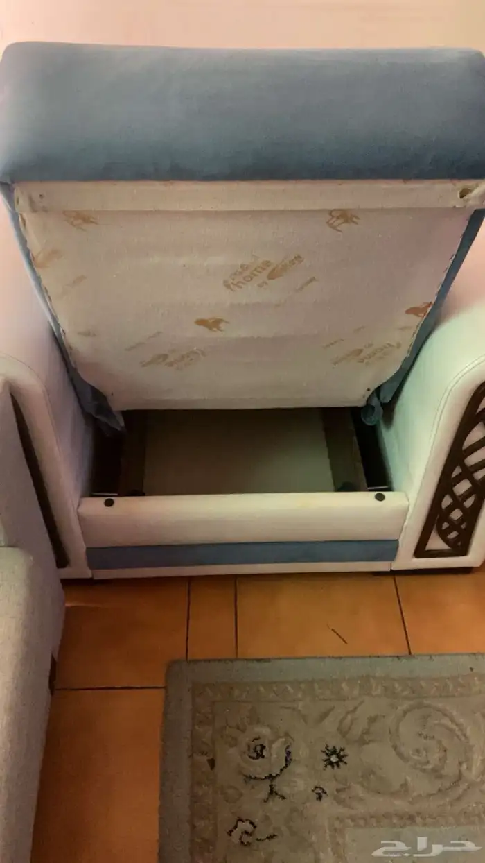 كنب تركي مفرد بخزين واسع قطعتان القطعه ب 500 ريال 1