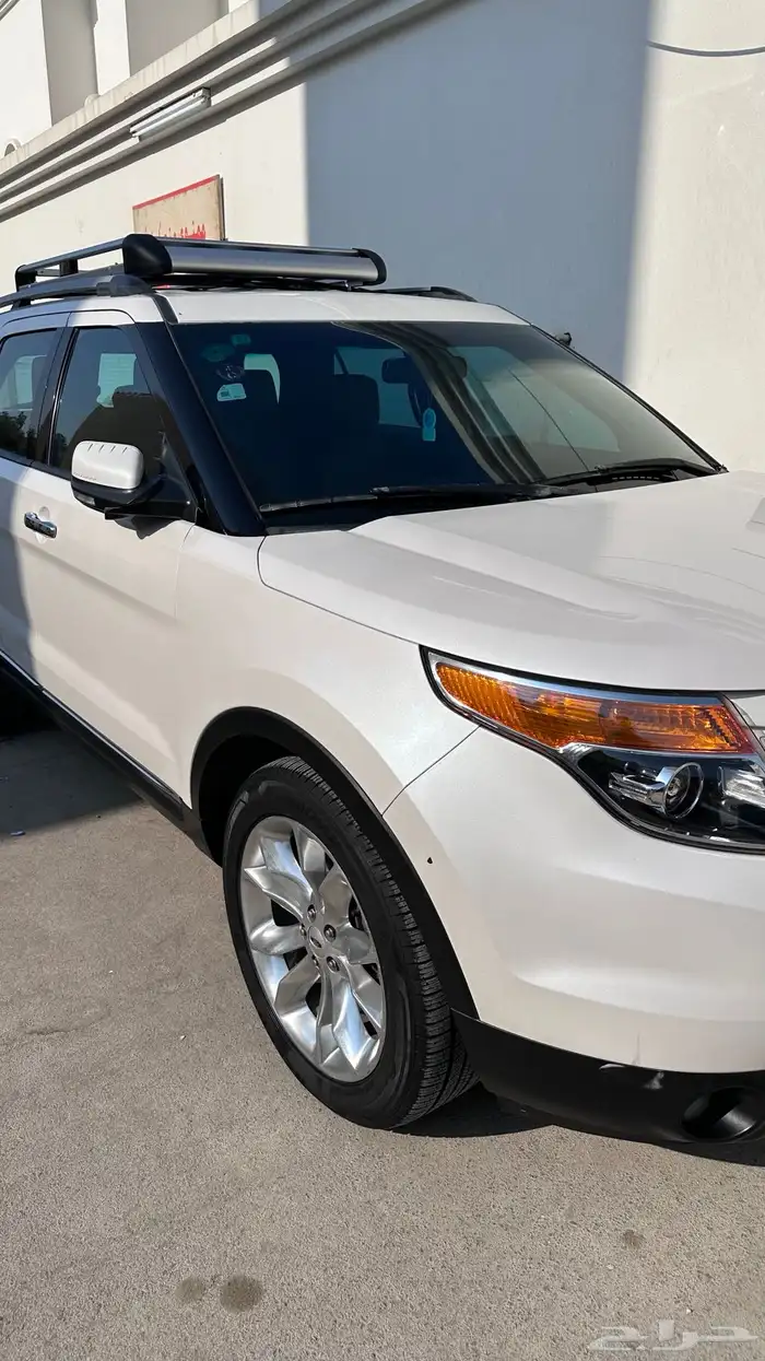 فورد اكسبلورر 2015 لمتد فل كامل ابيض 4