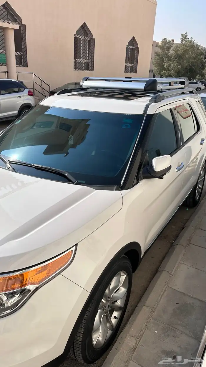 فورد اكسبلورر 2015 لمتد فل كامل ابيض 5