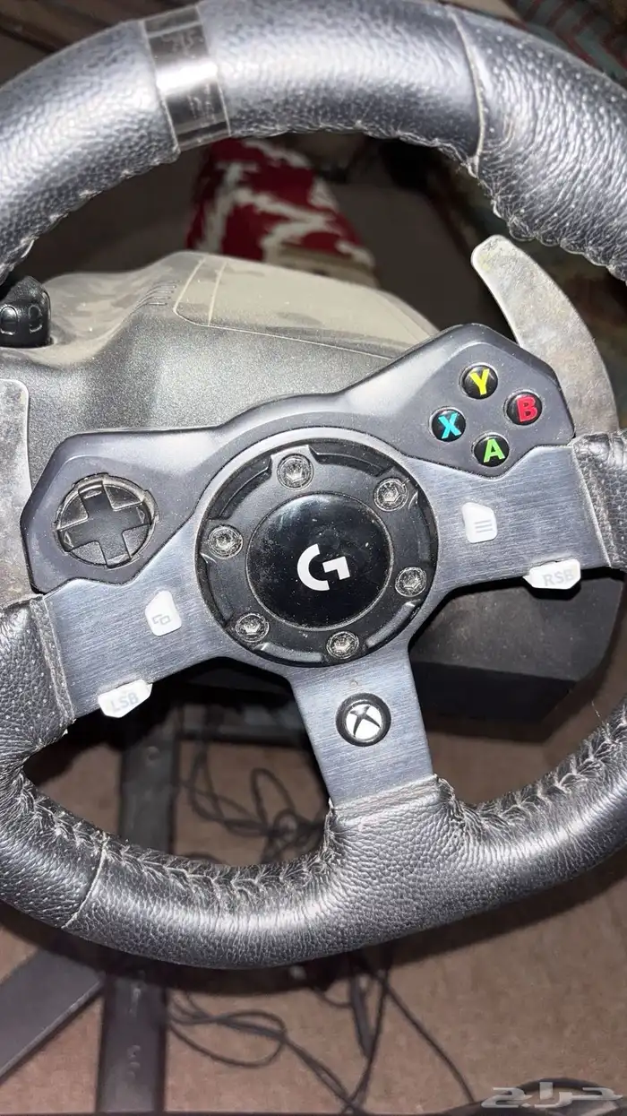 طاره لوجيتك g29 مع كرسيها مع اغراضها مع الاكس بوكس حقها 3