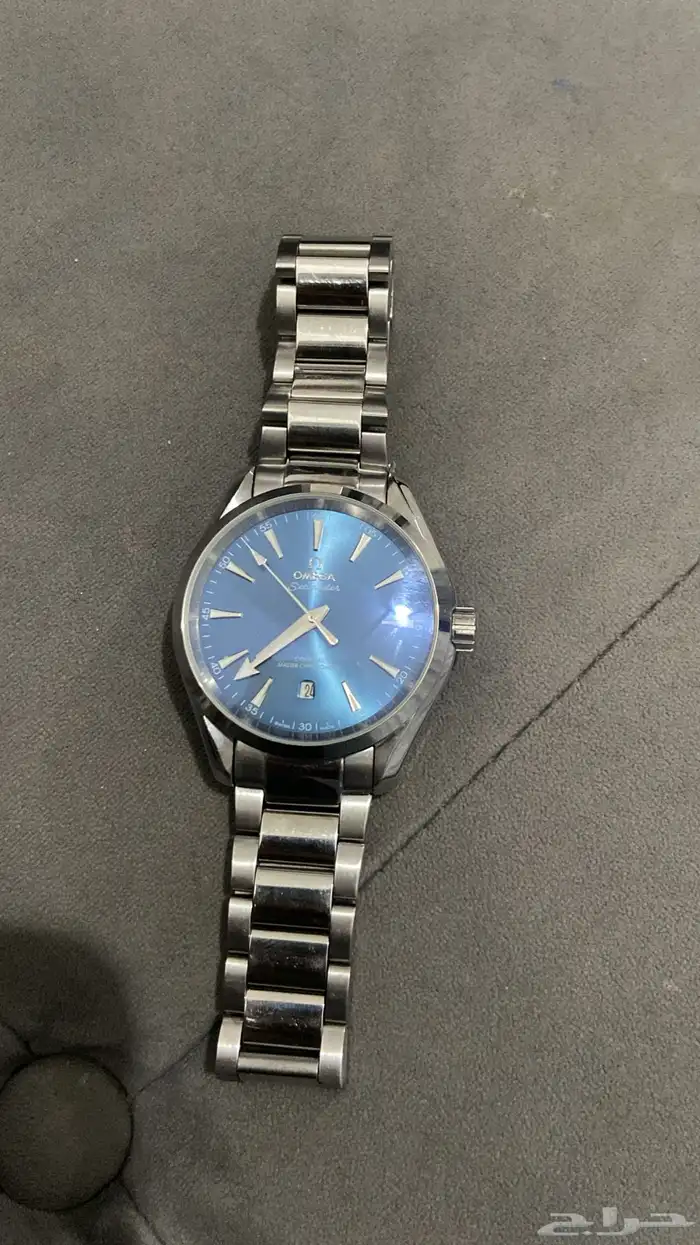 ساعه ماركة أوميجا رجاليه با اللون الفضي 0