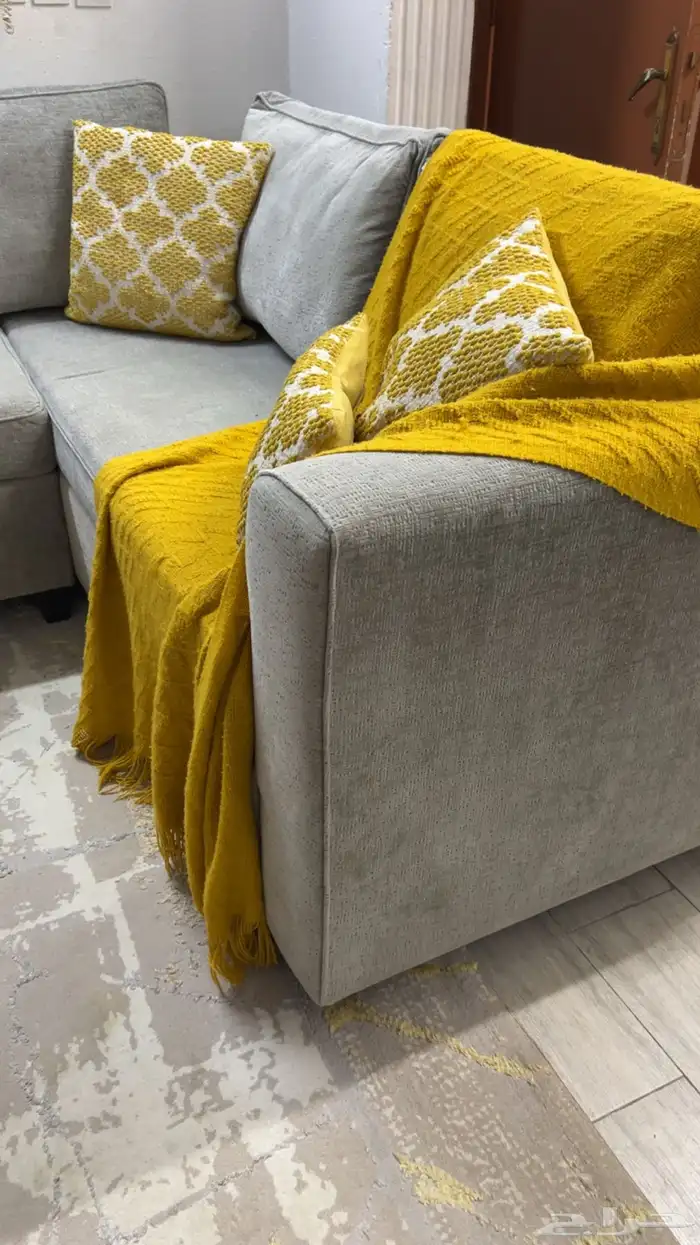 كنب حرف U ب اريكه 2