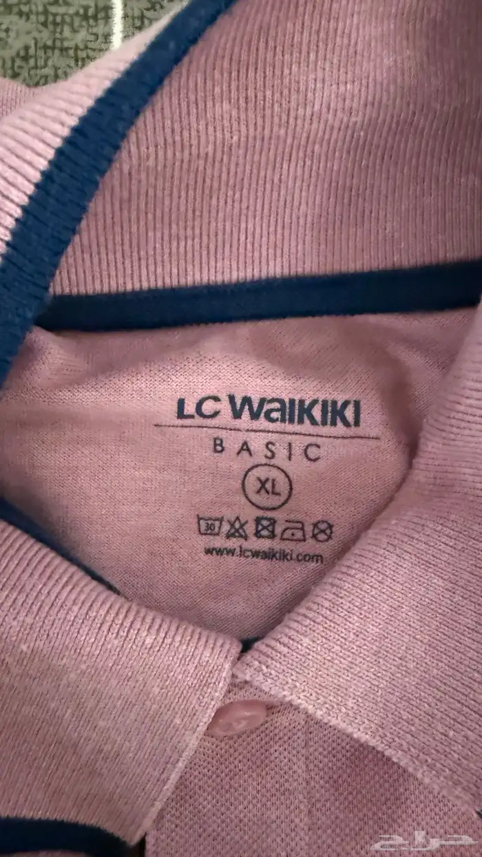 تيشيرت وردي مستعمل مقاس XL 3