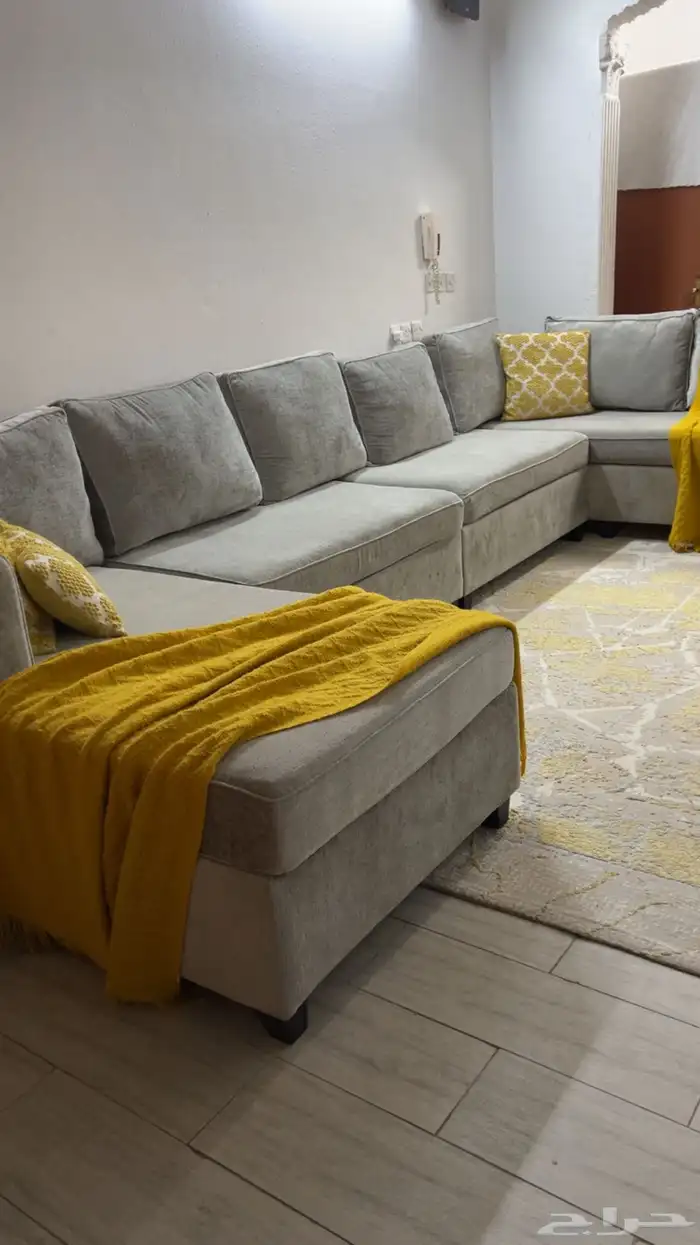 كنب حرف U ب اريكه 0