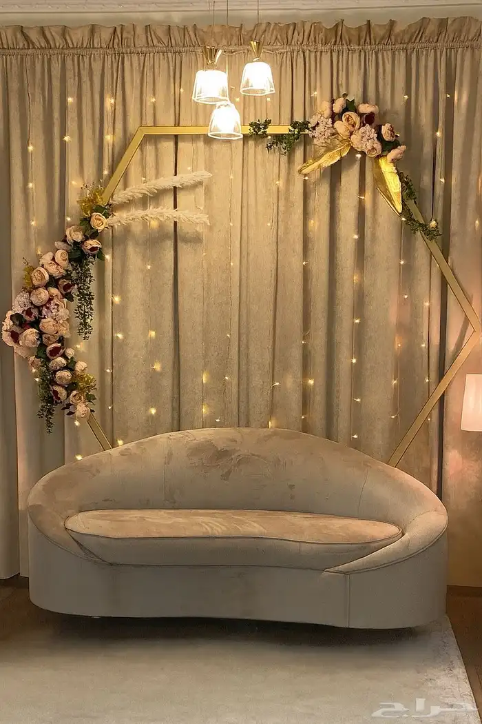 كنبة   كوشة مناسبات أنيقة 0