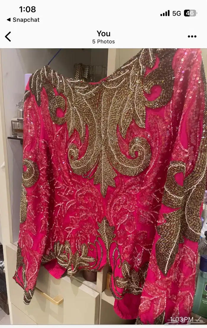 فساتين وأقمشة هنديه للبيع بسعر التكلفه 0