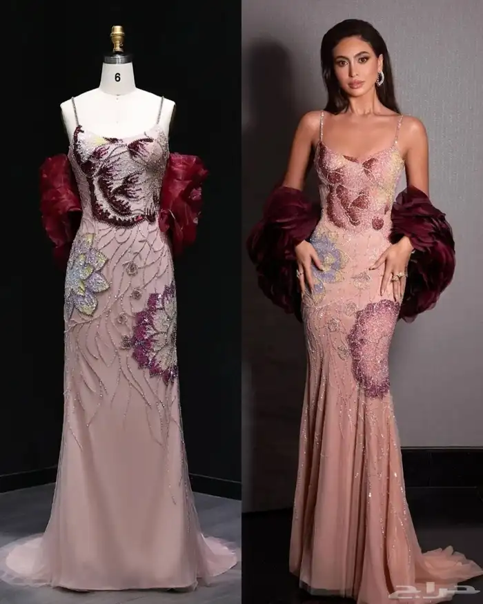 فستان راقي جد ا من تصميم وعد العقيلي موديل 2025 غير ملبوس 0