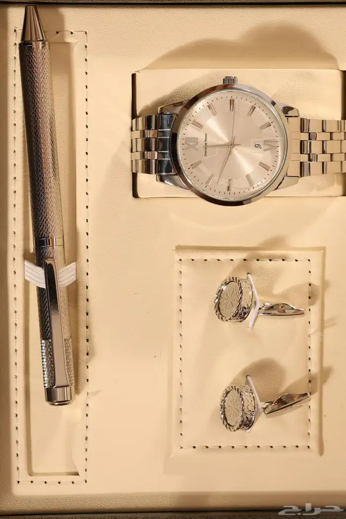 ساعة مع طقم قلم وكبك 1