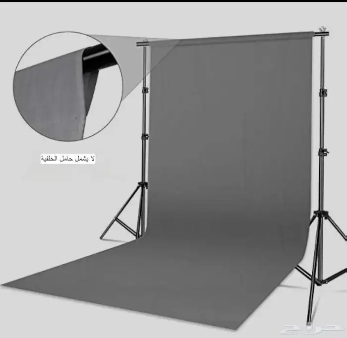 خلفية تصوير قماش 5 3 رمادي كبير جدا استعمال مره نظيف جدا 5