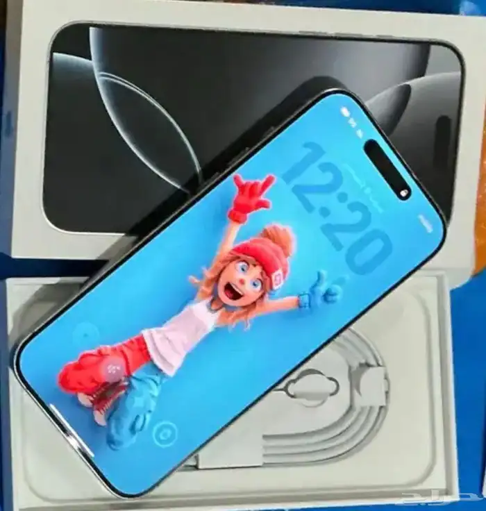 ايفون 16 برو ماكس 1 تيرا ابيض تيتانيوم 1