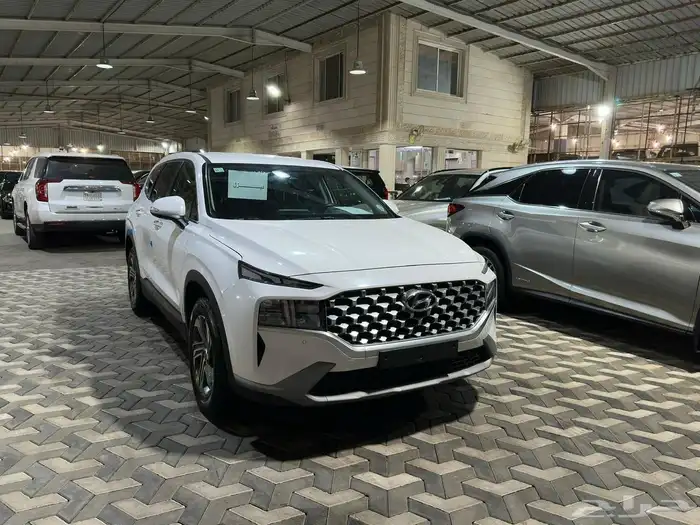 هيونداي سنتافي (ابيض) 2021 ديزل بطاقة جمركية وارد كوريا 2