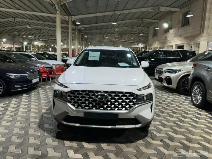 هيونداي سنتافي (ابيض) 2021 ديزل بطاقة جمركية وارد كوريا 3