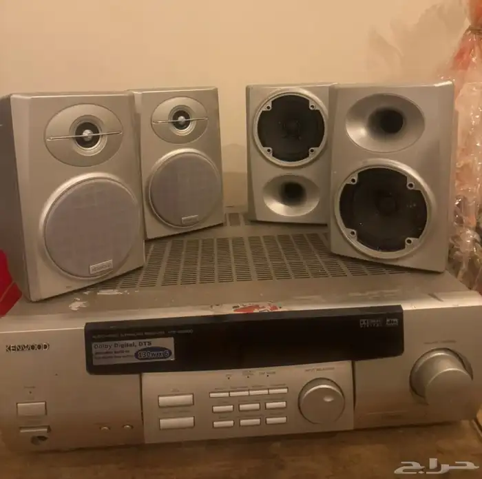 سماعات شركة بايونير اليابانيه العدد 2 كبار ومسرح منزلي 1