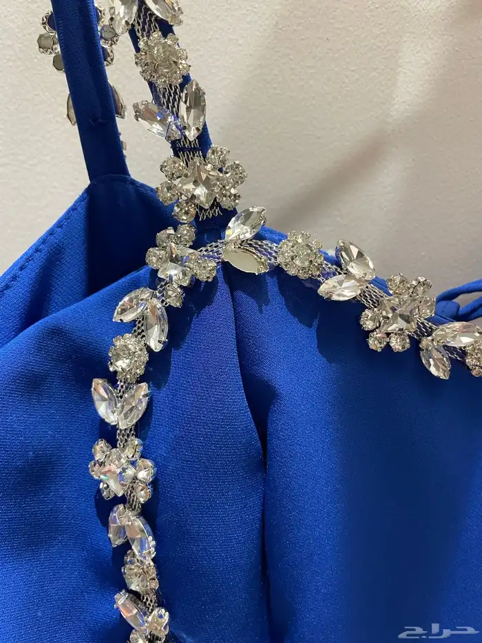 فستان سهرة ازرق 2