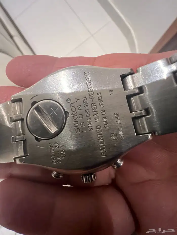 فرصه ذهبيه ساعه يد للبيع ماركه سواتش حديد استخدام بسيط 0