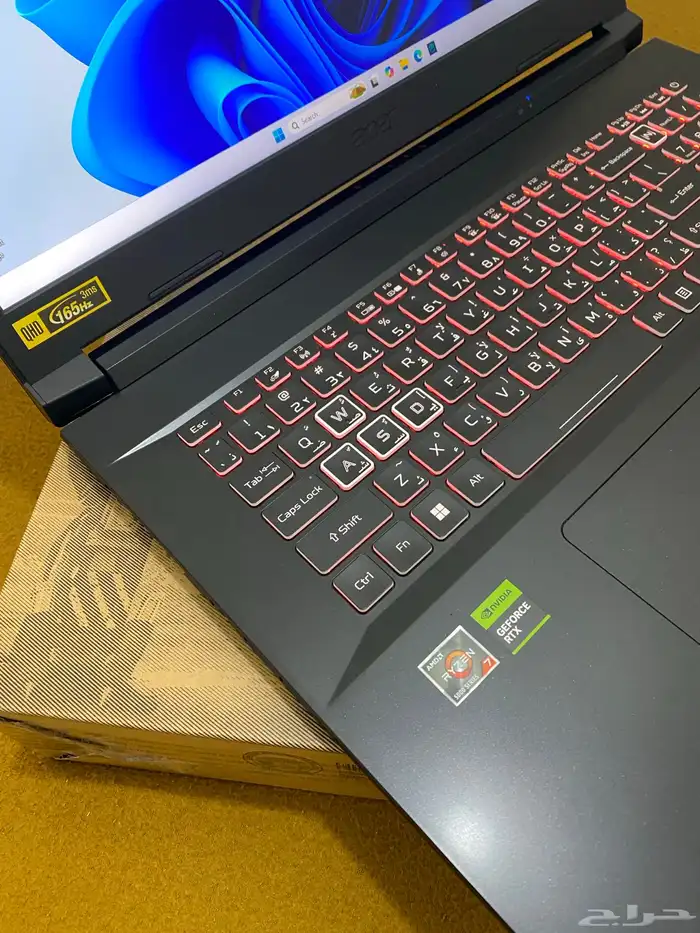 لابتوب ايسر نايترو5 مقاس 17.3 انش رايزان 7 رام 32 12