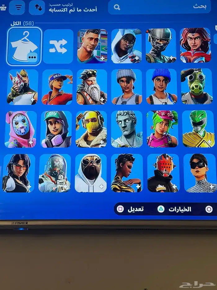 حساب فورت للبيع ايبك كل شي قدامك على السوم حدي 200 0