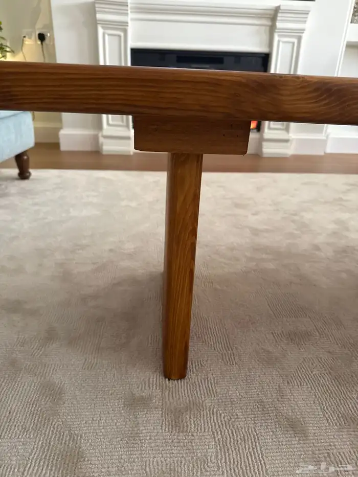 طاولة قهوة خشب هندي طبيعي جديدة 100 4