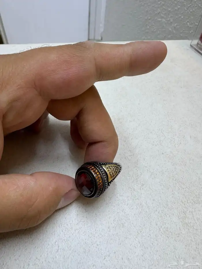 خاتم صناعه يدوي فضه 3