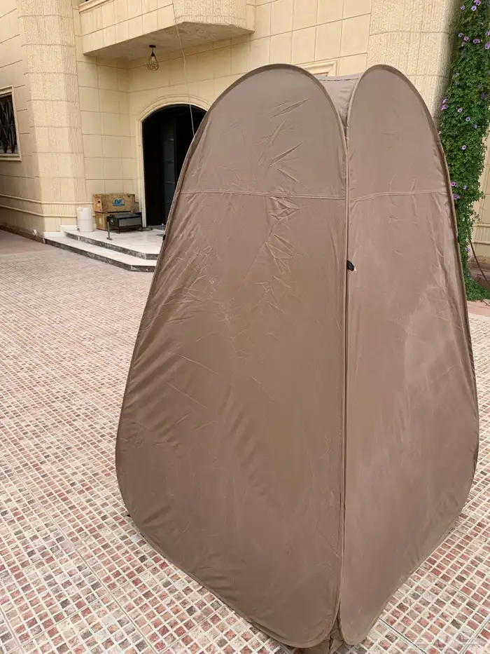 خيمة حمام متنقل للبر والرحلات سهل التسفيط والتخزين 2