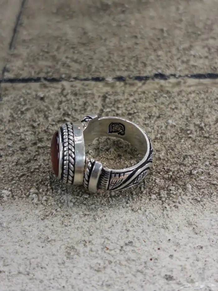 خاتم عقيق زجاجي 1